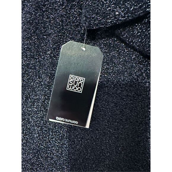 NEW WITH TAGS Beautiful Ciara Sun Woo Long Slv Top Womens Black W/sparkle Top W - Picture 9 of 11